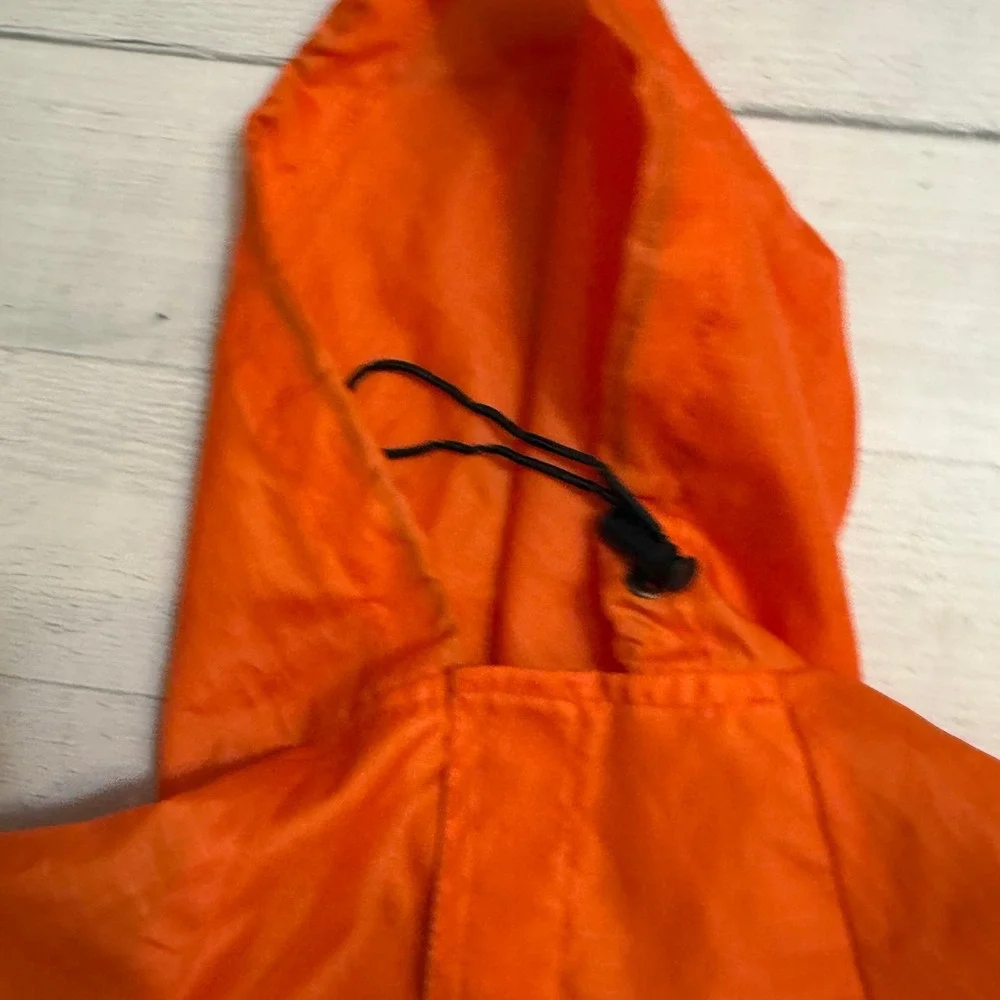 Dog‎ rain suit two piece jacket and pants size orange 6/8